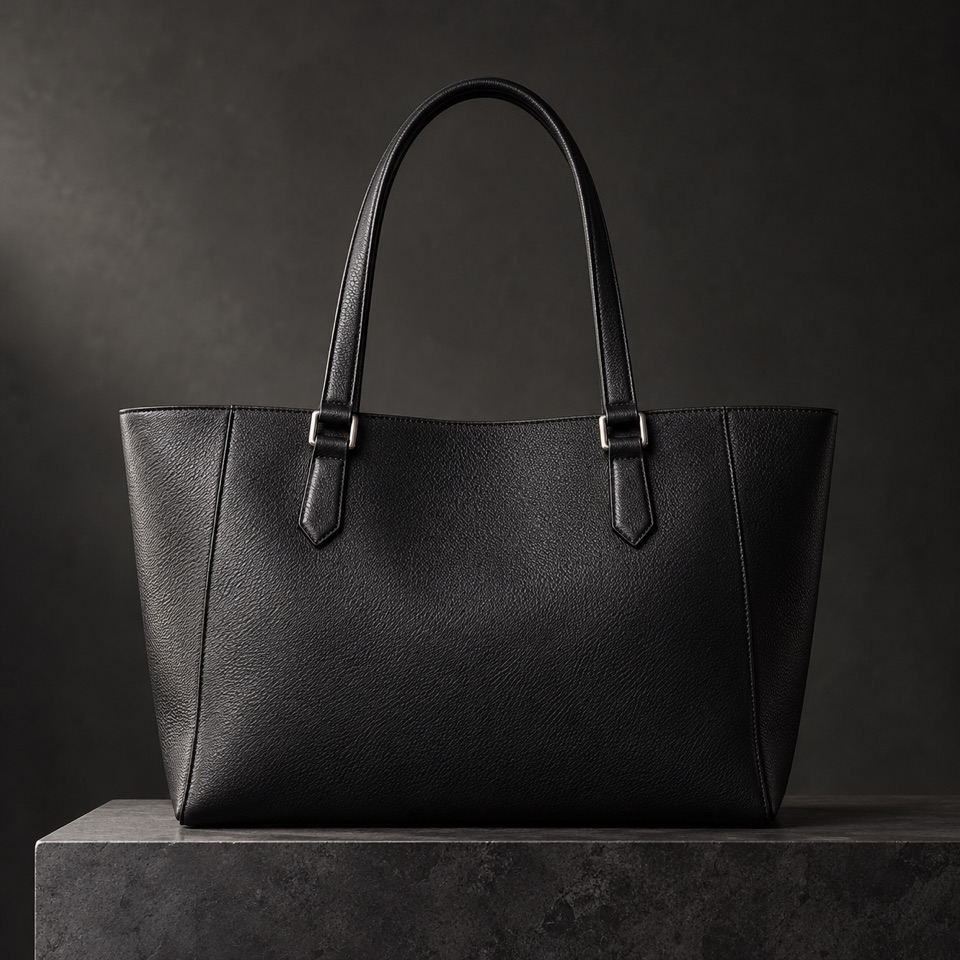 Sac en cuir uni sans logo